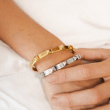 Bracelete Tachas - Prata