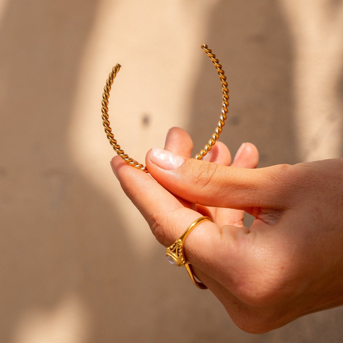 Bracelete Twist Banhado em Ouro 18K