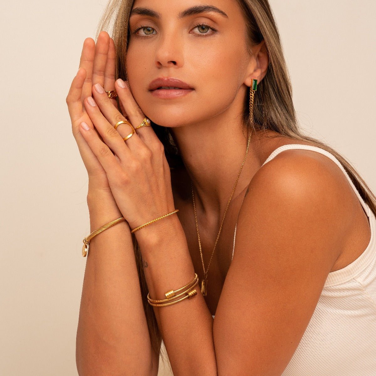 Bracelete Twist Banhado em Ouro 18K