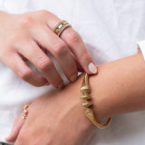 Bracelete Wave Banhado em Ouro 18K