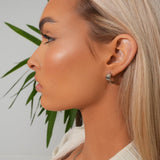 Brinco Square Charm Prata