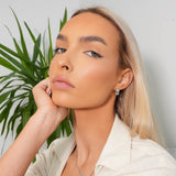 Brinco Square Charm Prata