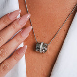 Colar Aro Triplo Algarismo Romano Prata