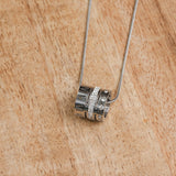 Colar Aro Triplo Algarismo Romano Prata