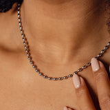 Colar Corrente Esfera Prata