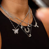 Colar Energia Pingente Raio Prata