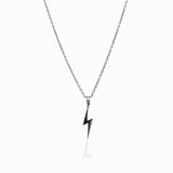 Colar Energia Pingente Raio Prata