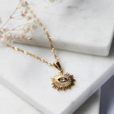 Colar Eye Banhado em Ouro 18K