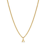Colar Letra Inicial Chain Banhado em Ouro 18K