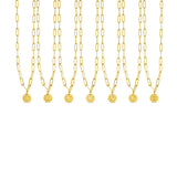 Colar Letra Inicial Clip Chain Banhado em Ouro 18K