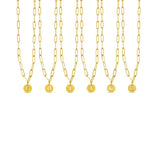 Colar Letra Inicial Clip Chain Banhado em Ouro 18K