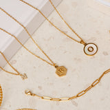 Colar Letra Inicial Hex Banhado em Ouro 18K