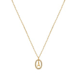 Colar Letra Inicial Prism Banhado em Ouro 18K