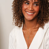 Colar Letra Inicial Prism Banhado em Ouro 18K