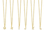 Colar Letra Inicial Stone Banhado em Ouro 18K