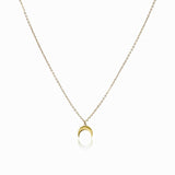 Colar Lua Pingente Banhado em Ouro 18K