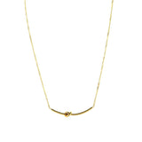 Colar Nó Banhado em Ouro 18k