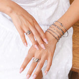 Kit Pulseiras Elegance & Bracelete Nó Prata