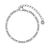 Kit Pulseiras Glamour Zircônias Prata