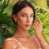 Mix de Colares Pérola Banhado em Ouro 18K