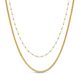 Mix de Colares Pérola Banhado em Ouro 18K