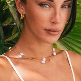 Mix de Colares Pérolas Irregulares Banhado em Ouro 18K