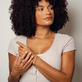 Colar Corrente Esferas Banhado em Ouro 18K