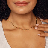 Colar Corrente Esferas Banhado em Ouro 18K