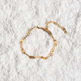 Pulseira Corrente Elos Tablet Banhada em Ouro 18K