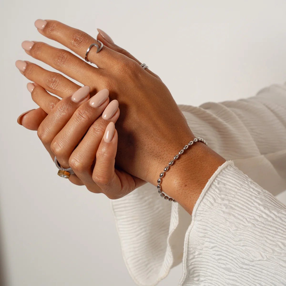 Pulseira Corrente Esferas Prata