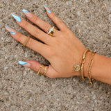 Pulseira Elos Celina Corrente Banhado em Ouro 18K