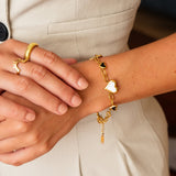 Pulseira Love Glow Monocromático Banhado em Ouro 18K