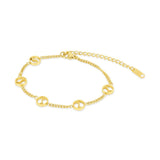 Pulseira Pingente Sierra Banhada em Ouro 18K