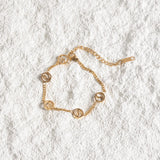 Pulseira Pingente Sierra Banhada em Ouro 18K