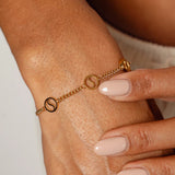 Pulseira Pingente Sierra Banhada em Ouro 18K