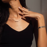 Pulseira Trama Lisa Prata