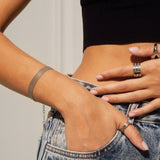 Pulseira Trama Lisa Prata