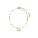 Tornozeleira Delicada Banhado em Ouro 18K