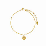 Tornozeleira Love Banhado em Ouro 18K